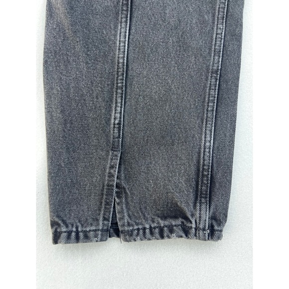 RE/DONE High Rise Loose Women's‎ Black Wash Denim Jeans Split Hem Size 26 NWT - Picture 7 of 12